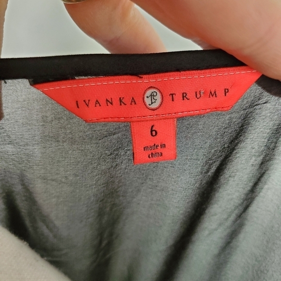 Ivanka Trump Sheer Tiered Black Dress - Picture 13 of 16